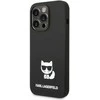 Apple iPhone 14 Pro Max Karl Lagerfeld dėklas Silicone Choupette Body juodos spalvos