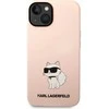 Dėklas Karl Lagerfeld KLHCP14MSNCHBCP IPHONE 14 PLUS / 15 PLUS 6.7 "HARDCASE Rožinis / Rožinis SILICONE CHOUPETTE