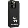 Karl Lagerfeld KLHCP14XSLCTBK Apple iPhone 14 Pro Max 6,7″ kietas dėklas juodos spalvos Silicone Choupette Body