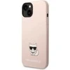 Dėklas Karl Lagerfeld KLHCP14MSLCTPI IPHONE 14 PLUS / 15 PLUS 6.7 "HARDCASE LIGHT Rožinis / LIGHT Rožinis SILICONE CHUPETTE BODY