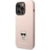 Karl Lagerfeld KLHCP14LSLCTPI Apple iPhone 14 Pro 6,1″ kietas dėklas light rožinės spalvos Silicone Choupette B