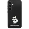 Karl Lagerfeld KLHCS24SSNCHBCK S24 S921 kietas dėklas juodos spalvos Silicone Choupette