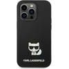 Karl Lagerfeld KLHCP14XSLCTBK Apple iPhone 14 Pro Max 6,7″ kietas dėklas juodos spalvos Silicone Choupette Body