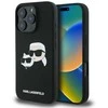 Karl Lagerfeld Liquid silikoninis Double Heads MagSafe Apple iPhone 16 Pro dėklas telefonui juodos spalvos
