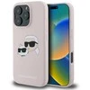 Karl Lagerfeld Liquid silikoninis Double Heads MagSafe Apple iPhone 16 Pro Max dėklas telefonui rožinės spalvos