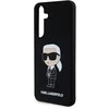 Karl Lagerfeld KLHCS24SSNIKBCK S24 S921 kietas dėklas juodos spalvos Silicone Ikonik