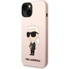 Karl Lagerfeld dėklas, skirtas iPhone 14 6,1 KLHCP14SSNIKBCP rožinės spalvos HC Silicone NFT Ikonik