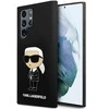 Karl Lagerfeld silikoninis Ikonik Samsung Galaxy S24 Ultra - dėklas telefonui juodos spalvos