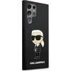 Karl Lagerfeld silikoninis Ikonik Samsung Galaxy S24 Ultra - dėklas telefonui juodos spalvos