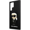 Karl Lagerfeld KLHCS24LSNIKBCK S24 Ultra S928 kietas dėklas juodos spalvos Silicone Ikonik