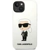 Dėklas Karl Lagerfeld KLHCP14MSNIKBCH IPHONE 14 PLUS / 15 PLUS 6.7 "HARDCASE Baltas / Baltas SILICONE IKONIK