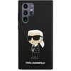 Karl Lagerfeld silikoninis Ikonik Samsung Galaxy S24 Ultra - dėklas telefonui juodos spalvos
