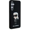 Samsung Galaxy S24 Karl Lagerfeld silikoninis dėklas Ikonik (KLHCS24SSNIKBCK) juodos spalvos