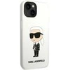 Dėklas Karl Lagerfeld KLHCP14MSNIKBCH IPHONE 14 PLUS / 15 PLUS 6.7 "HARDCASE Baltas / Baltas SILICONE IKONIK