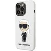 Karl Lagerfeld dėklas, skirtas iPhone 14 Pro Max 6,7 KLHCP14XSNIKBCH baltos spalvos kietas dėklas , skirtas Silikoninis Ikonik