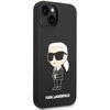 Dėklas Karl Lagerfeld KLHCP14MSNIKBCK IPHONE 14 PLUS / 15 PLUS 6.7 "HARDCASE Juodas / Juodas SILICONE IKONIK