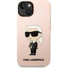 Dėklas Karl Lagerfeld KLHCP14MSNIKBCP IPHONE 14 PLUS / 15 PLUS 6.7 "HARDCASE Rožinis / Rožinis SILICONE IKONIK