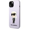 Karl Lagerfeld KLHCP14MSNIKBCP iPhone 14 Plus 6,7" kietas dėklas, rožinis / rožinis silikoninis ikonas