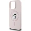 Karl Lagerfeld KLHMP16XSCMKCRHP Apple iPhone 16 Pro Max 6.9" rožinis kietasis silikoninis dėklas Karl&amp;Choupette H