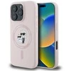 Karl Lagerfeld KLHMP16XSCMKCRHP Apple iPhone 16 Pro Max 6.9" rožinis kietasis silikoninis dėklas Karl&amp;Choupette H