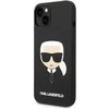 Dėklas Karl Lagerfeld KLHCP14MSLKHBK IPHONE 14 PLUS / 15 PLUS 6.7 "HARDCASE JUODA / Juodas SILICONE KARL`S HEAD