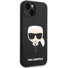 Dėklas Karl Lagerfeld KLHCP14MSLKHBK IPHONE 14 PLUS / 15 PLUS 6.7 "HARDCASE JUODA / Juodas SILICONE KARL`S HEAD