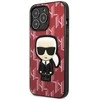 Apple iPhone 13 Pro Karl Lagerfeld dėklas Monogram Ikonik Patch raudonos spalvos