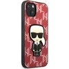 Apple iPhone 13 Mini Karl Lagerfeld dėklas Monogram Ikonik Patch raudonos spalvos