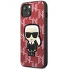 Apple iPhone 13 Mini Karl Lagerfeld dėklas Monogram Ikonik Patch raudonos spalvos