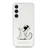 Karl Lagerfeld KLHCS23MCFNRC S23+ S916 skaidrus kietas dėklas Choupette Fun