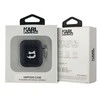 Karl Lagerfeld KLA2PGCHPK AirPods 1/2 dėklas juodos spalvos Monogram Choupette Head