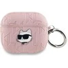 Karl Lagerfeld KLA3PGCHPP AirPods 3 dėklas rožinės spalvos Monogram Choupette Head