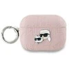 Apple AirPods Pro 2 Karl Lagerfeld Cover Monogram Karl & Choupette Head ausinių dėklas rožinės spalvos