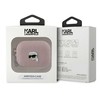 Apple AirPods Pro 2 Karl Lagerfeld Cover Monogram Karl Head ausinių dėklas rožinės spalvos