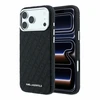 Dėklas Karl Lagerfeld Grained Allover Logo Metal Elongated MagSafe skirtas iPhone 18 Pro / 17 Pro juodas