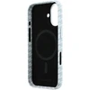 Karl Lagerfeld PU Houndstooth Resin Plate MagSafe dėklas skirtas Apple iPhone 17 Mėlyna