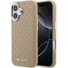 Karl Lagerfeld PU Perforated Gold Dots MagSafe dėklas skirtas Apple iPhone 17 rusvai gelsvas