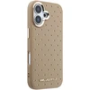 Karl Lagerfeld PU Perforated Gold Dots MagSafe dėklas skirtas Apple iPhone 17 rusvai gelsvas