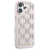 Karl Lagerfeld PU Perforated Monogram MagSafe dėklas skirtas Apple iPhone 17 rožinės spalvos