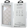 Karl Lagerfeld PU Perforated Monogram MagSafe dėklas skirtas Apple iPhone 17 rožinės spalvos