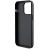 Karl Lagerfeld dėklas, skirtas iPhone 15 Pro Max 6,7" KLHCP15XSAPKCNPK juodas kietas dėklas Saffiano Cardslot KC Metal P