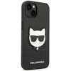 Dėklas Karl Lagerfeld KLHCP14MSAPCHK IPHONE 14 PLUS / 15 PLUS 6.7 "HARDCASE JUODA / Juodas SAFFIANO CHOUPETTE HEAD PATCH