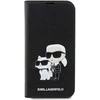 Dėklas Karl Lagerfeld KLBKP14LSANKCPK IPHONE 14 PRO 6.1 "BOOKCASE Juodas/Juodas SAFFIANO KARL & CHOUPETTE