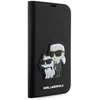 Dėklas Karl Lagerfeld KLBKP14LSANKCPK IPHONE 14 PRO 6.1 "BOOKCASE Juodas/Juodas SAFFIANO KARL &amp; CHOUPETTE