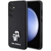 Samsung Galaxy S24 Plus Karl Lagerfeld dėklas Saffiano Karl & Choupette Metal Pin (KLHCS24MPSAKCMPK) juodos spalvos