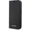 Dėklas Karl Lagerfeld KLBKP14LSAKLPK IPHONE 14 PRO 6.1 "BOOKCASE Juodas/Juodas SAFFIANO MONOGRAM