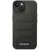 Karl Lagerfeld KLHCP14SPSQAK Apple iPhone 14/ 15 / 13 6,1″ kietas dėklas juodos spalvos Puffy Elongated Logo
