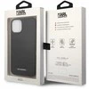 Karl Lagerfeld KLHCP14SPSQAK Apple iPhone 14/ 15 / 13 6,1″ kietas dėklas juodos spalvos Puffy Elongated Logo