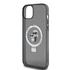 Karl Lagerfeld KLHMP15MHMRSKCK Apple iPhone 15 Plus / 14 Plus 6.7″ juodos spalvos kietas dėklas Ring Stand Karl&Cho
