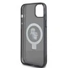 Karl Lagerfeld KLHMP15MHMRSKCK Apple iPhone 15 Plus / 14 Plus 6.7″ juodos spalvos kietas dėklas Ring Stand Karl&Cho